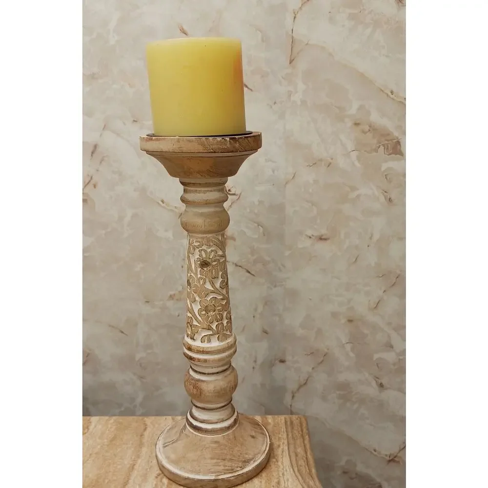 Exotic Pillar Carved Wood  12